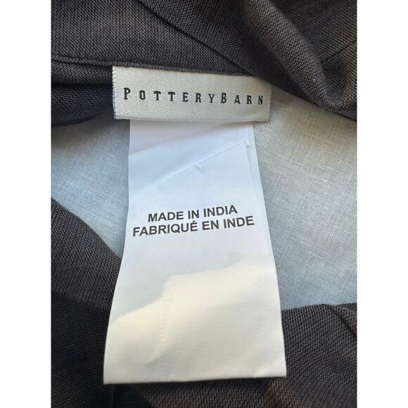 Pottery barn Lara Applique Embroidered Beaded decorative pillow cover 24x24" - Picture 9 of 13